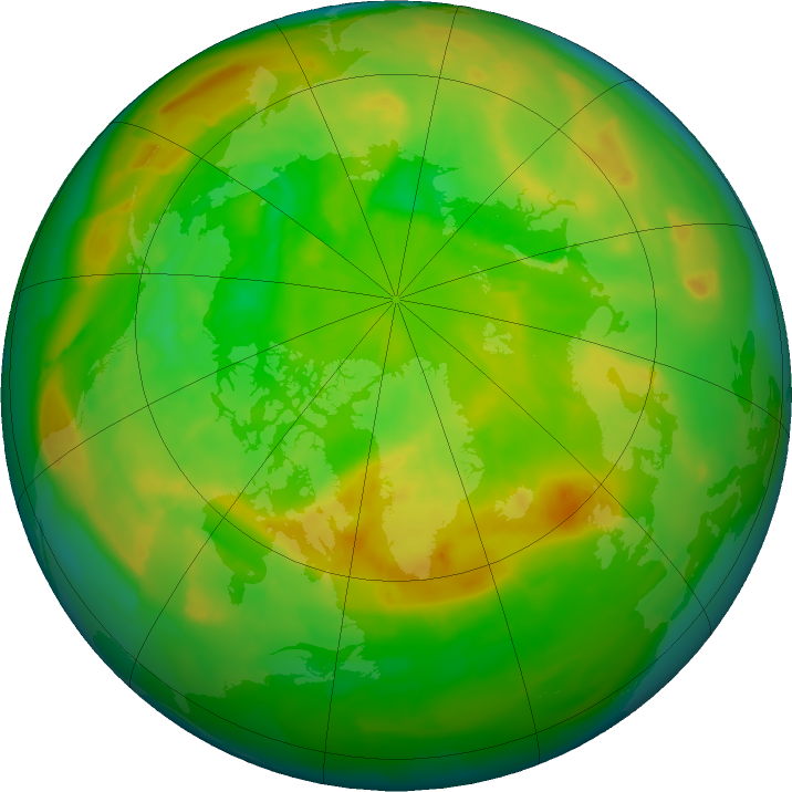 Arctic ozone map for 28 May 2011